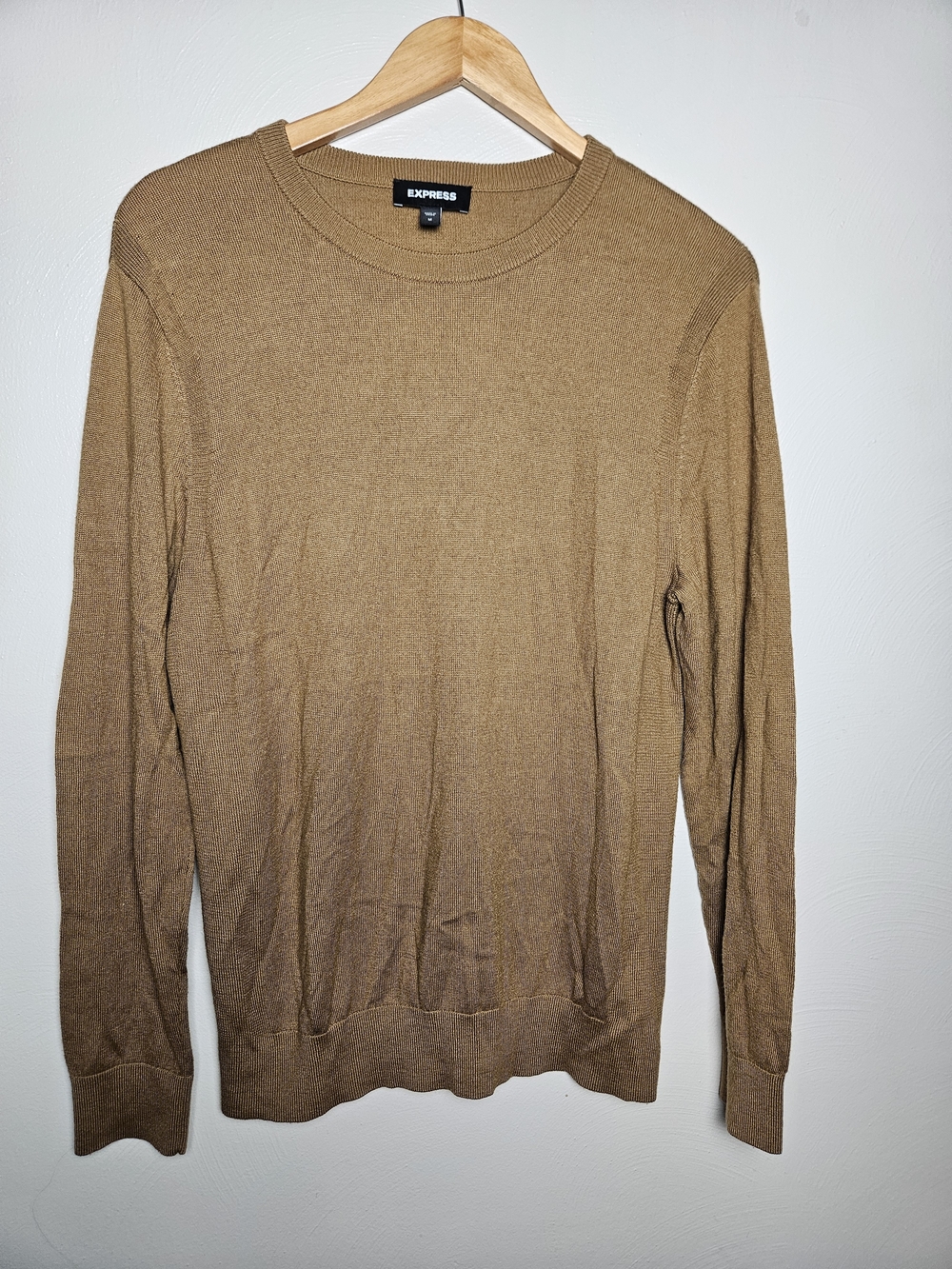 Express Men’s Crewneck Sweater - Camel